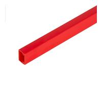 16mm x 25mm Red PVC Electrical Cable Cover Mini Trunking Self Adhesive 1mtr Lengths (3 x 1mtr 16mm x 25mm Trunking)