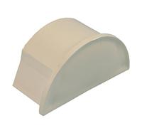 16mm x 8mm Smooth Fit End Cap Magnolia Adapter Trunking Cover Conduit Pipe Tube