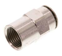 16mm x G1/2'' Push-in Fitting with Female Threads Brass FKM