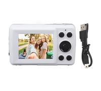 16MP Digital Camera 16x Zoom Auto Focus Portable Camera with 2.4 Inch Screen, 1080P Video Recorder, for Students, Families, Travel, Selfies, Record Vlogs, Indoor Outdoor (White)