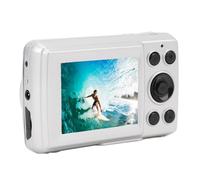 16MP Digital Camera, Compact and Stylish Design, HD Photos and Videos, Retro, Great Gift, 2.4 Inch LCD Display, Support Up to 128GB, Perfect for Kids Teens, White