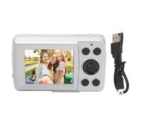 16MP Digital Camera with 1080P Video Recording, 16X Zoom, Multi Axis Stabilization, 2.4 Inch HD Display, for Versatile Applications, with Clear Scene Framing (Silver Gray)
