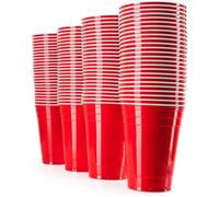 16oz American Plastic Party Disposable Cups Beer Pong Reusable 50 Cups Christmas, Wedding, Graduation Party, Birthday etc