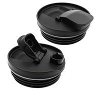 16oz Cup Lids Compatible with Nutri Ninja Blender QB3001UKS QB3000 QB3000SSW-30 QB3000QR-30 QB 3000QBK QB3001SS-30 QB3004, Smoothie Cups Replacement Parts Accessories for Ninja Blenders (2 Pack)
