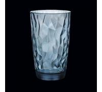 Diamond Ocean Blue Cooler 14.29cm H 47 rinking Tumbler Glassware Pack of 6