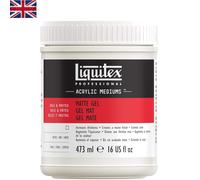 16oz Fast Drying Matte Gel Medium - Perfect for Impasto & Mixed Media Techniques