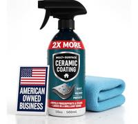 16oz Home Ceramic Coating Spray Kit - Shine, Seal & Protect Kitchen & Bath Surfaces - Prevents Fingerprints on Appliances, Countertops & Any Hard Surface In Your Life - Proof It Works to Seal