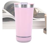 16oz Insulated Glass with Speaker on the Bottom | Stainless Steel | Camper Beach, Camping, BBQ, Road Trip, Home Office, Juice, Drinks, Milk, Picnic, Party