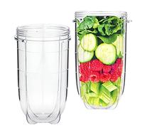16OZ Replacement Cups Jar for Magic Bullet MBR-1101, MB1001B, MB1001C, MB1001A 250W MB1001 Series Blender Parts. (2PACK)