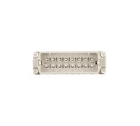16P+PE Male Insert 16A 250V EPIC H-A 16 SS 10530000