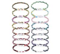 16Pack Braided Rope Tornado Baseball Necklaces, 18Inch Braided Rope with Titanium Pendant Baseball Necklace, Sports Team Gifts & Party Favors, Baseball Accessories Drip Baseball Gifts, Multi-Color