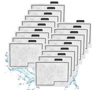 16Pack Small Filter Cartridges Compatible with Aqueon QuietFlow E10&MiniBow | Fits 1/2.5/5 Gallon MiniBow, Internal Power Filter Size 10, Dual-Sided Carbon Cartridge, Rinse Before Use
