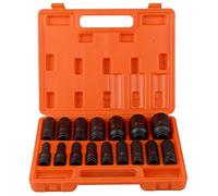 16pc 1/2" Drive Impact Deep Socket Set Metric 10-32mm Nut H78 Car Garage Mechanic