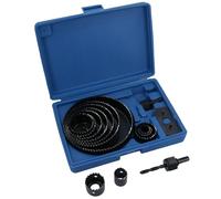 16pc Circle Hole Saw Round Cutter Drill Kit with Arbor and Storage Case TE110