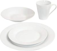 16pc Dinner Set Complete for Formal or Casual Dining - Includes Plates, Bowls, and Mugs - Dishwasher and Microwave Safe - Perfect for Everyday Use, Family Gatherings, and Special Occasions