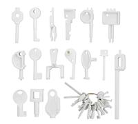 16pc Fire Alarm Call Point Test Keys with Key Ring