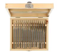 16pc Flat Wood Drill Bit Set/Woodworking/Carpentry Tools 6mm - 38mm TE558