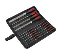 16pc Hand & Needle File Engineers Filing Tool Set Soft Grip + Case Draper 68904
