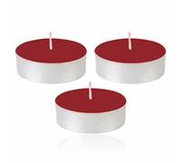 16pc Tea Lights Candle Scented Long Lasting Burning Sparkling Wax 3.5 Hour Burn Time 4cm X 1.5cm Decorative Accessory for Christmas Spa Home Déco (Apple and Cinnamon)