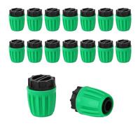 16pcs 1/2 Inch Irrigation End Caps for (1/2" ID x 0.6-0.63" OD) 16mm Drip Tubing, Anti-Drop Barbed Lock Nut Plugs Fittings for Greenhouse Raised Beds Garden Watering System Drip Line
