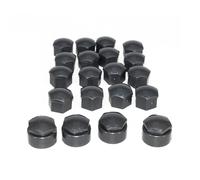 16Pcs 17mm Wheel Lug Nut Center Cover Caps + 4Pcs 25mm Circle Bolt Locking Types Caps for -Audi Skoda Seat