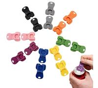 16pcs 2 in 1 Ring Pull Can Opener Aid & Beverage Barricade Cover,Manual Opener for Beer Soda Pop Cans,Bottle Top Opener & Drink Protector Cap for BBQ Picnic Camping Party,Easy Grip Aid for Elderly