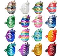 16PCS 3D Printed Dragon Eggs with Articulated Dragon Inside, Mini Crystal Dragon Egg Collectibles Toys, Desktop Decor & Fidget Figures, Easter Basket Stuffers, Christmas & Party Gifts for Kids, Adults
