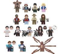 (16pcs?A+C?) 16pcs Stranger Things Assembled Minifigures Stall Toys Building Blocks Fit Lego