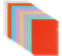16pcs A4 Project Pocket Sleeves Plastic L Type File Folder