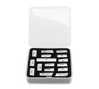 16pcs AC Button Switch Cover Silver Replacement for XJ 2013-2015, Aluminum Alloy Air Condition Control Trim with Precise Fit for Dashboard Console