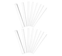 16pcs Acrylic Dotting Rods, Double Ended Round Set | Multi Size 3 to 15mm, Smooth Cylinder Sticks, Precise Control for Ceramic Art