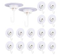 16PCS Adhesive Ceiling Hooks, Removable Wall Hooks, Hooks for Hanging, Adhesive Hooks for Hanging, Dorm Apartment Essentials Bathroom