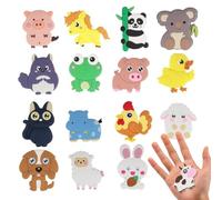 16pcs Animal Fridge Magnets for Kids, Cute Cartoon Rubber Farm Animals, Refrigerator Magnets for Toddlers, Educational Magnetic Board Set for Preschool, Classroom, Home, Office, Locker