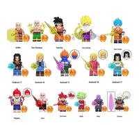 (16PCS Anime Dragon Ball - B) 34PCS Anime Dragon Ball Collect Children's Toys MiniFigures Fit Lego