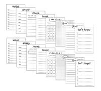 16pcs Back to School Decorations Office Memo Pads Small Paper Writing