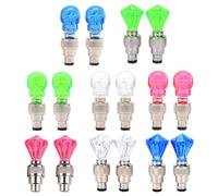 16Pcs Bike Tyre Cap Lights for Road Bicycle Wheel Spokes, Shockproof | Auto On/Off Energy Saving Design, Plastic Metal Build, Fashion Cycling Accessory