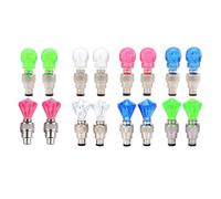 16Pcs Bike Wheel Spoke Lights for Road Bicycle, Auto On/Off Flashing | Shockproof Plastic and Metal Construction, Energy Saving Design, Easy Installation on Tire Valve