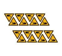 16pcs Bilingual Safety Warning Sticker for Machinery, Self-adhesive