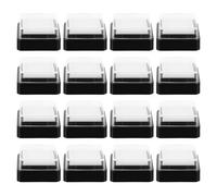16Pcs Blank Empty Ink Pads Portable Fingerprint Ink Pad Small DIY Stamp Supplies for Crafting Painting and Document Marking