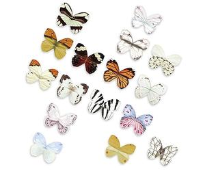 16pcs Butterfly Magnetic Bookmarks, Magnet Book Page Markers, Magnetic Bookmark Kit, Butterfly Idea Page Markers, Office, Study Room Accessories