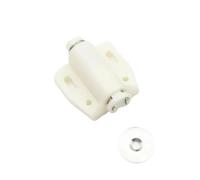 16pcs Cabinet Stopper Strong Magnetic Push to Open Touch Catch Stop Quiet Damper Buffer Kitchen Cupboard Door Magnet Invisible Handles for Doors(Single White)
