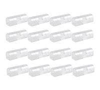 16PCS Cable Clips Self Adhesive, Cable Organisers Clip, Wire Clips Round Cable Management Holder for Desk Wall Workshop Home Office Outdoors Light(L-Transparent)