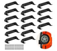 16pcs Car Wall Mount Display, Vertical Holder, Sturdy Rack for Brick Model Car - Display Stand Shelf Compatible with Lego Speed Champion