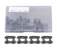 16Pcs Chain Joint Set for Baja Bikes and Motorcycles, Roller Chain Connecting Links Kit, Reusable Master Connector Link with Storage Box, 40MN Steel Material for Doodle Motovox