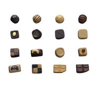 16pcs Chocolate Fridge Magnet Realistic Resin Kitchen Decoration