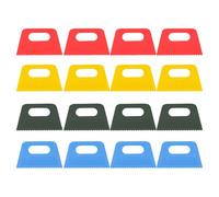 16Pcs Colored Scraper Set for Children Student Adult Ergonomic Grip Pottery Scraper Tool for Clay Pottery Sculpting Kid Painting Tool