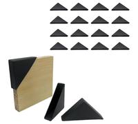 16pcs Corner Protector,Plastic Black Picture Frames Corner Protector 10mm,Glass Corner Protectors,L-shaped Corner Bumpers,Anti-collision Corner Protectors For Furniture & Cabinets