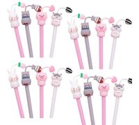 16Pcs Cute Animal Gel Pens, School Supplies Pens Cute Cartoon Gel Ink Pens Boys Girls Cute Pens Suitable for Writing, Gifts for Children Teachers, Black Refill 0.5mm