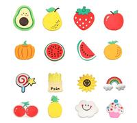 16Pcs Cute Fridge Stick Set, Colorful Decorative Fridge Magnets, Office Notice Message for Kids Activity Home Fridge Kitchen Decoration Suitable Children's Baby Educational Toys