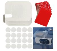16pcs Dash Cam Adhesive Pads with Electrostatic Windscreen Film for Dash Cam Mounting, with 20pcs Double Sided Sticky Pads 25mm, No Residue Static Cling Window Stickers, Scratch-Proof Car Shield Decal